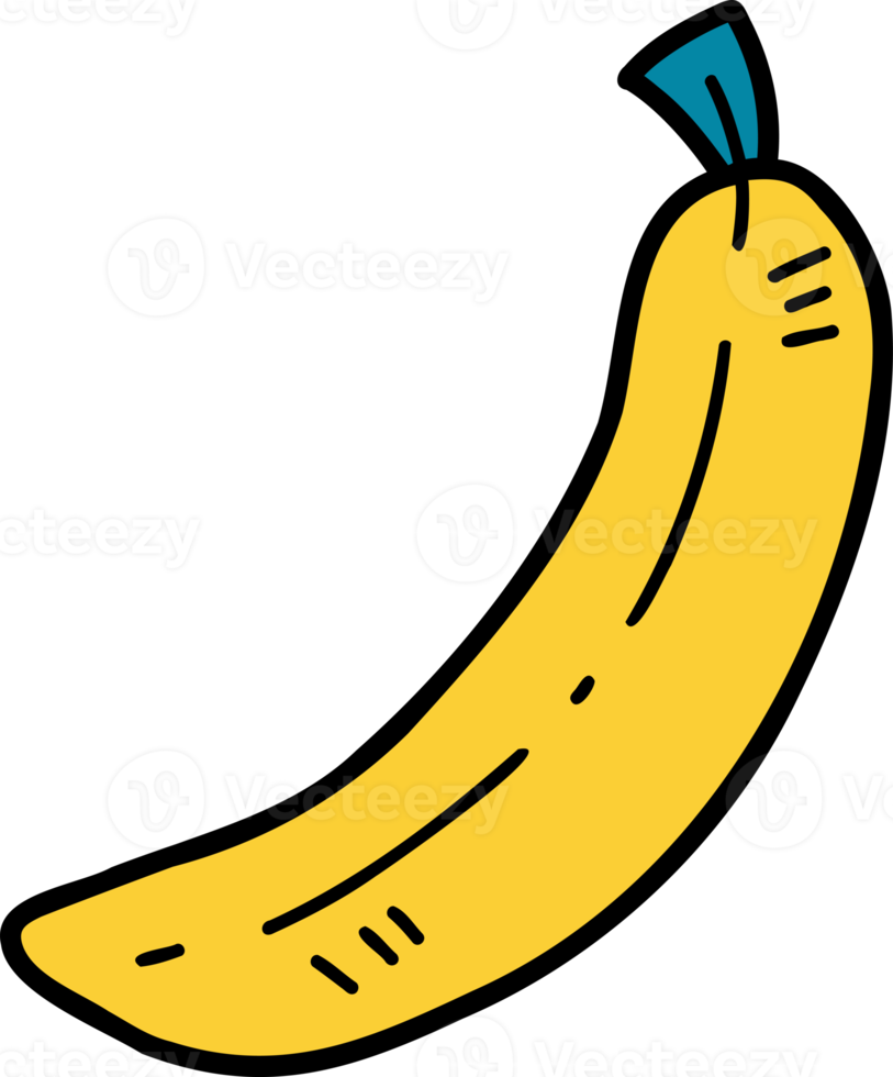 hand dragen banan illustration png