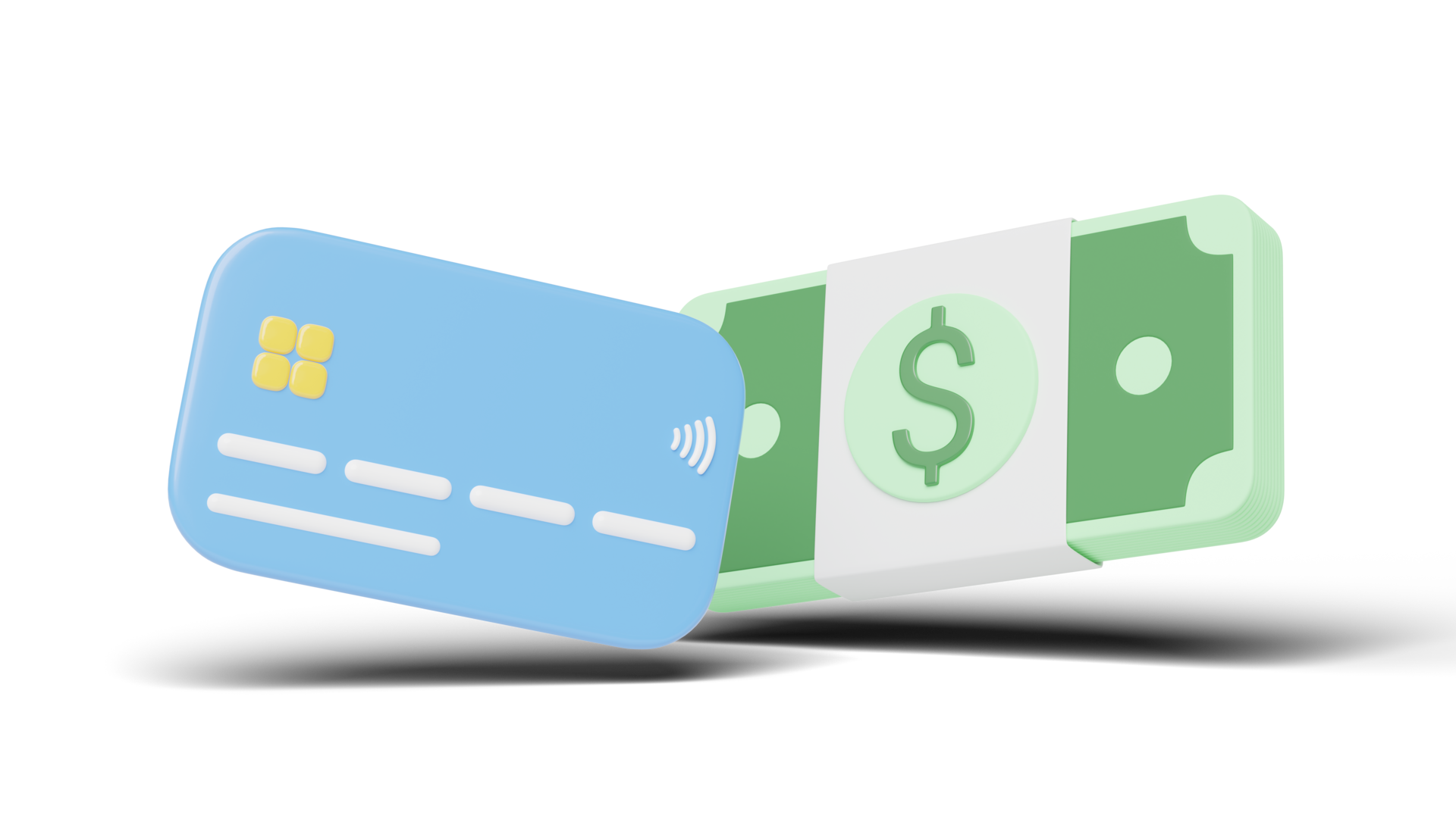 Credit Card With Bundles Cash Floating On Transparent Mobile Banking credit-card-with-bundles-cash-floating-on-transparent-mobile-banking