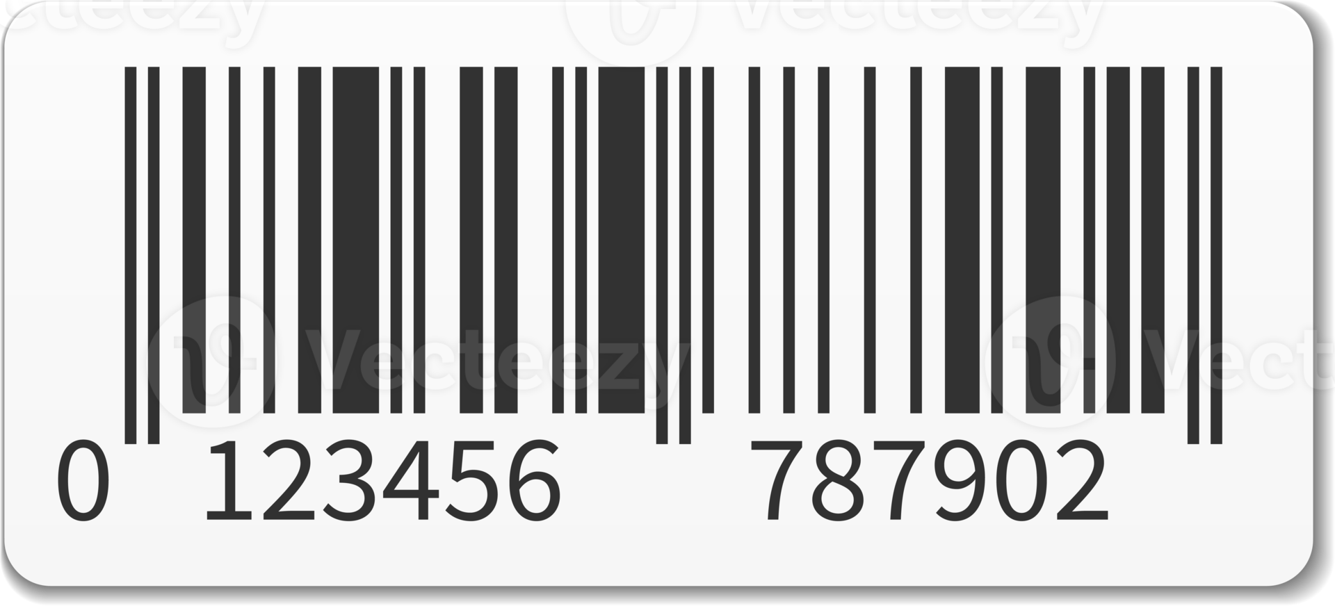 illustration d'étiquette de code à barres png