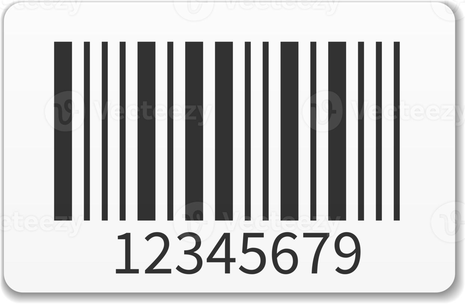 Barcode label illustration png