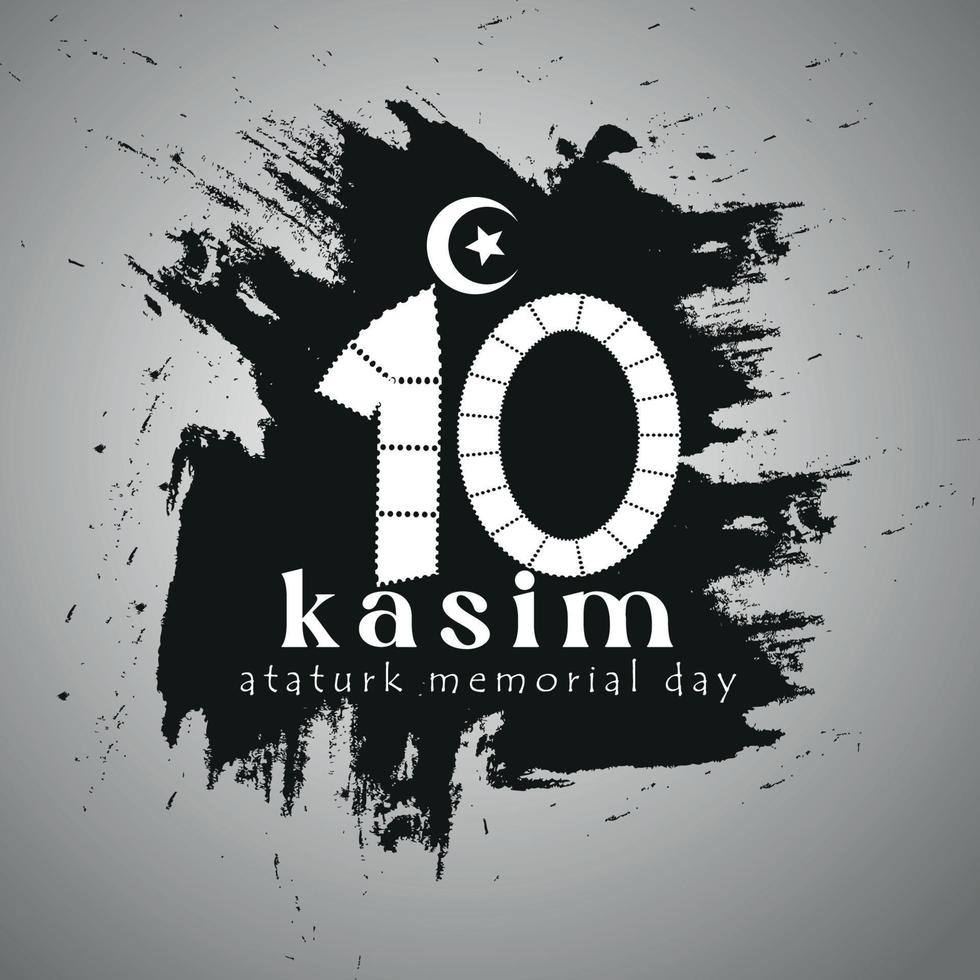 10kasim Ataturk Memorial day vector