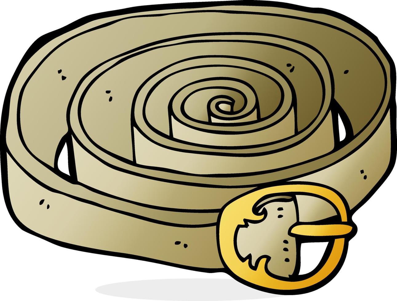doodle cartoon belt vector