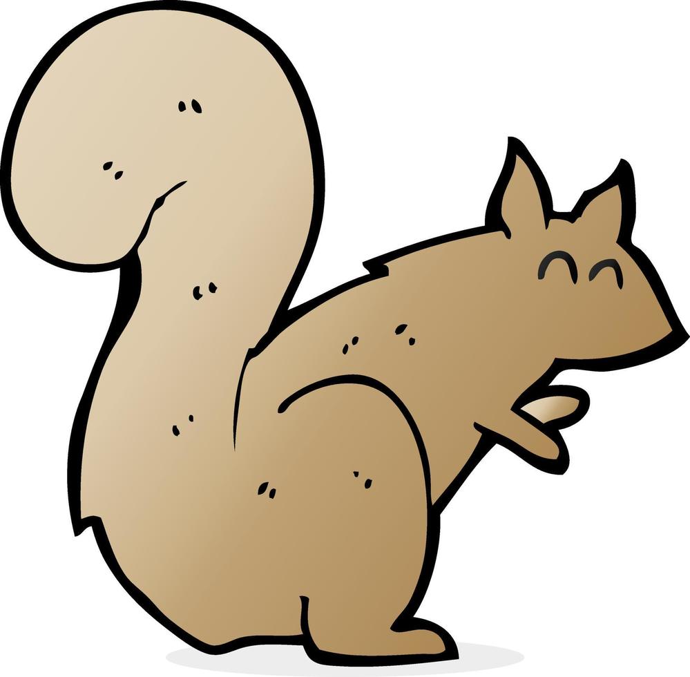doodle character cartoon squirrel vector