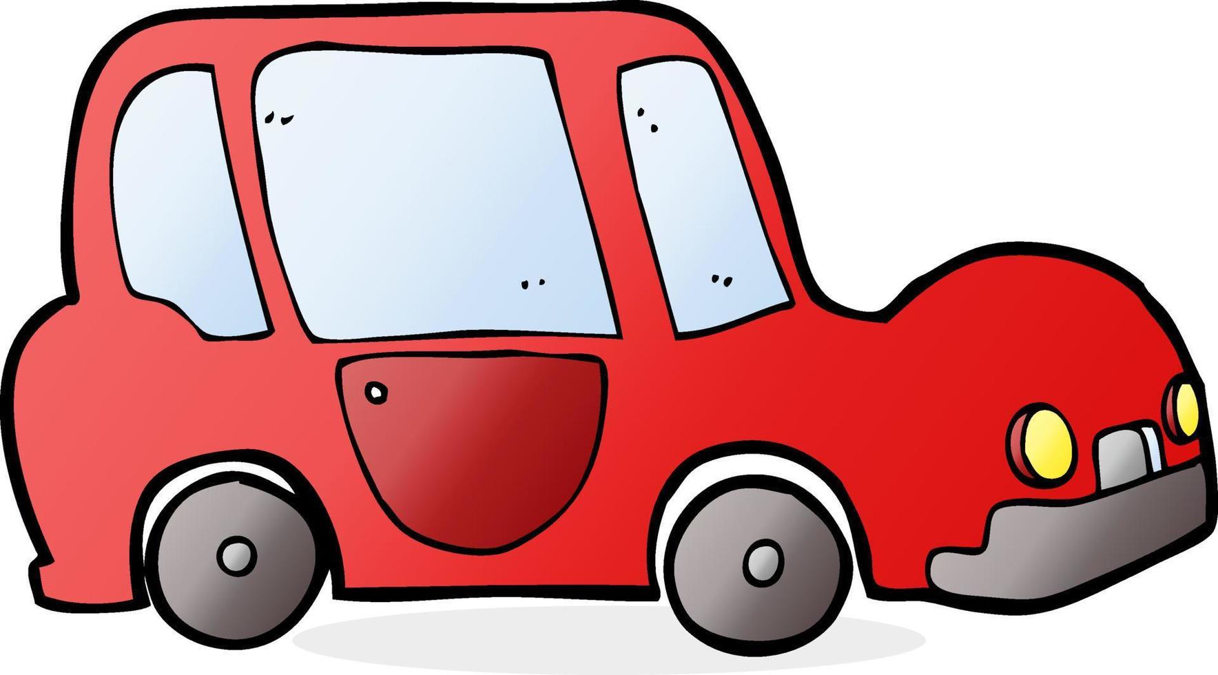 doodle character cartoon car vector