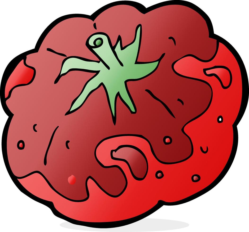 doodle cartoon tomato vector