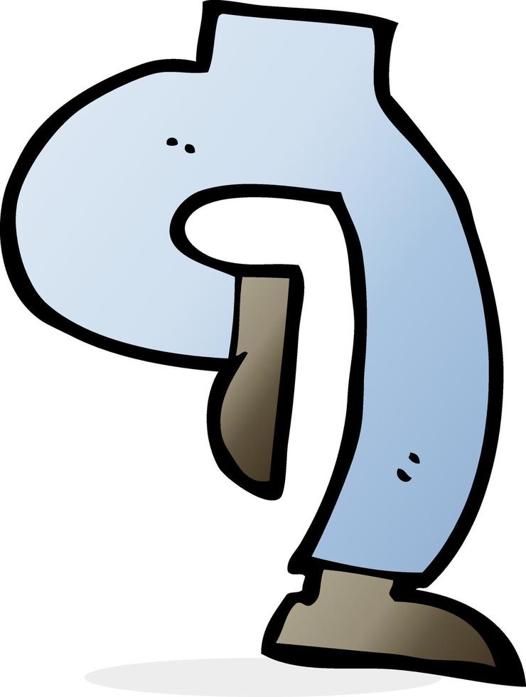 doodle character cartoon legs vector