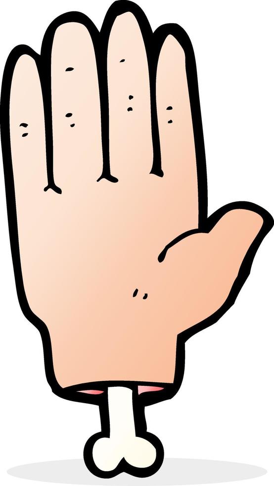 doodle cartoon hand vector