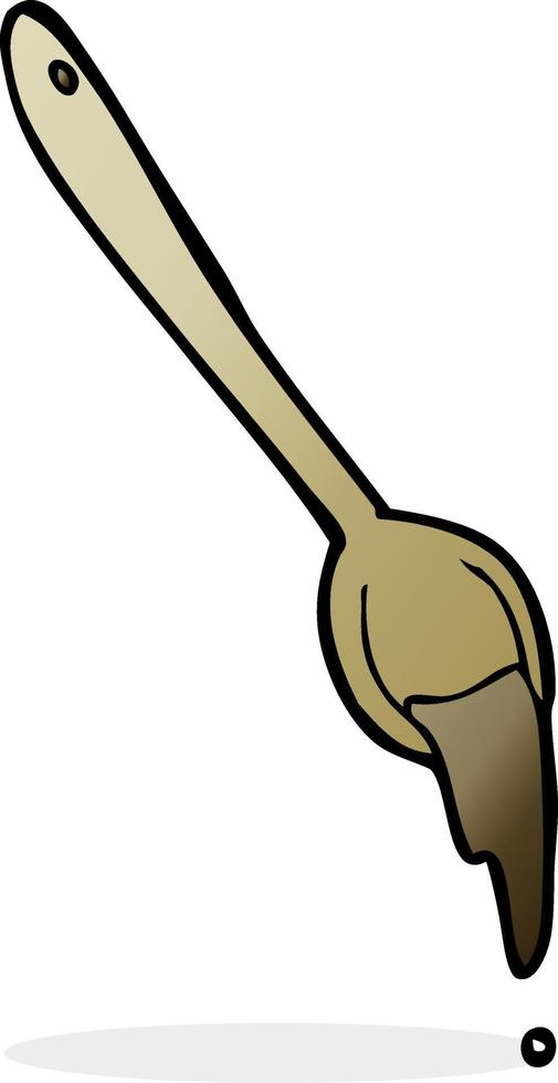 doodle cartoon spoon vector