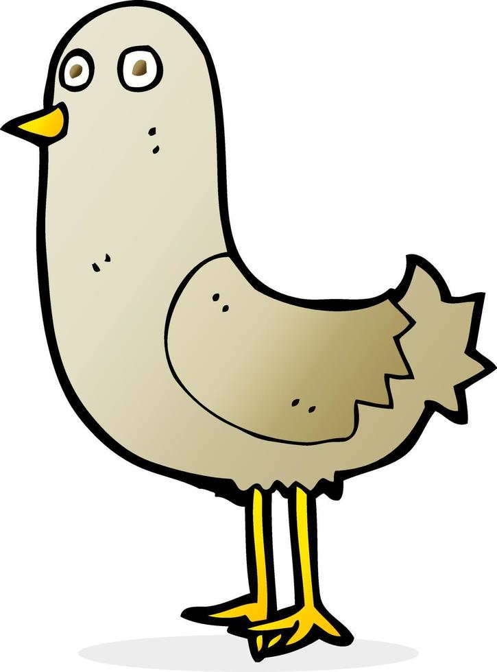 doodle character cartoon bird vector