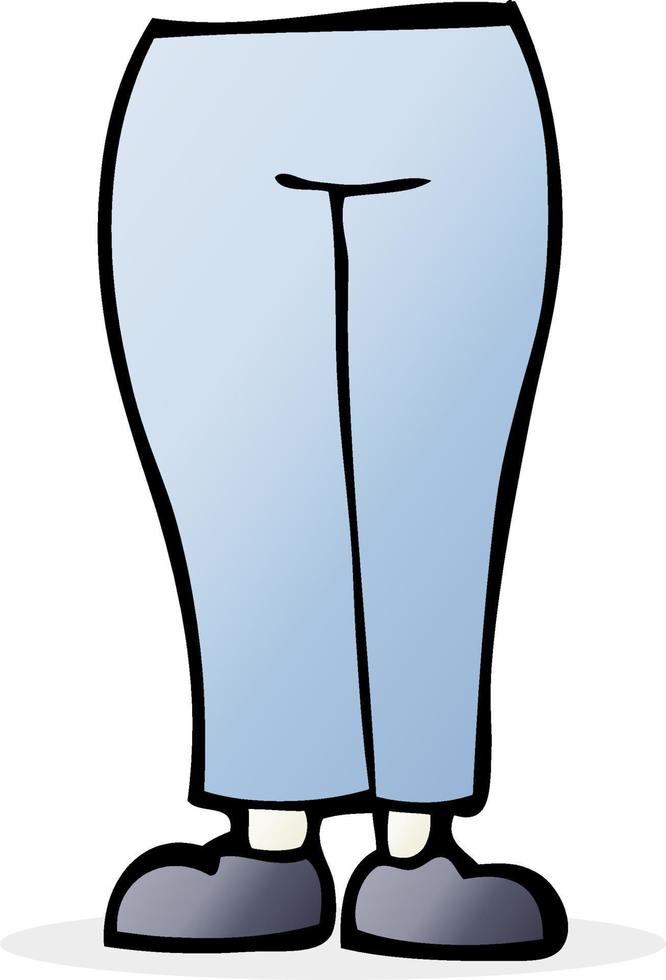 doodle character cartoon legs vector