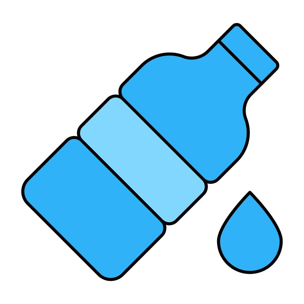 icono de diseño perfecto de botella de agua vector