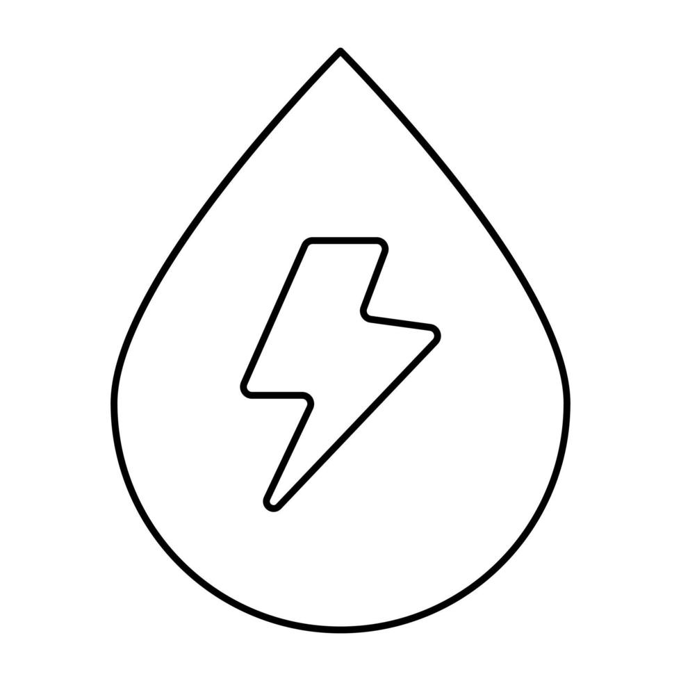 Modern design icon of water power vector