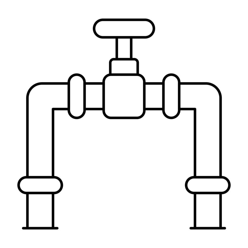 icono de diseño perfecto de tubería vector