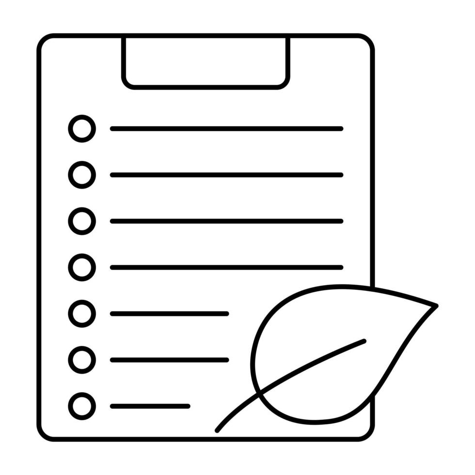 Editable design icon of checklist vector