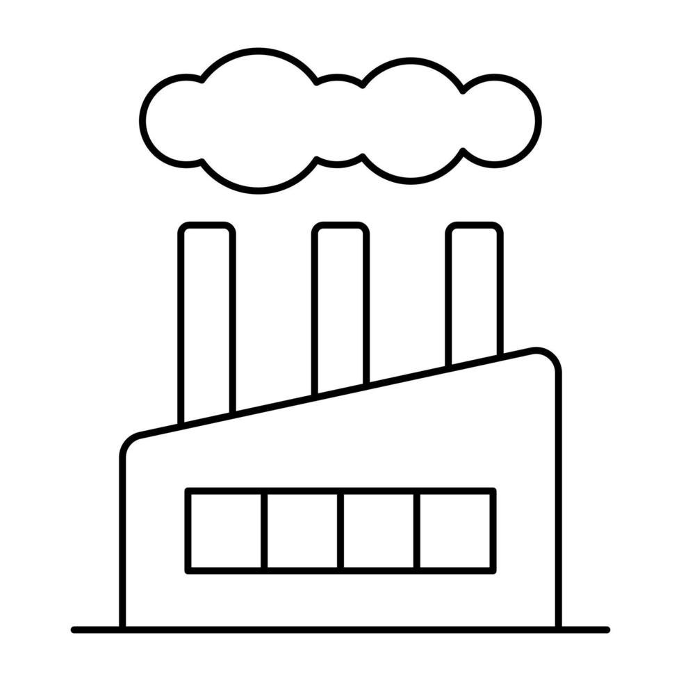 Perfect design icon of factory building vector