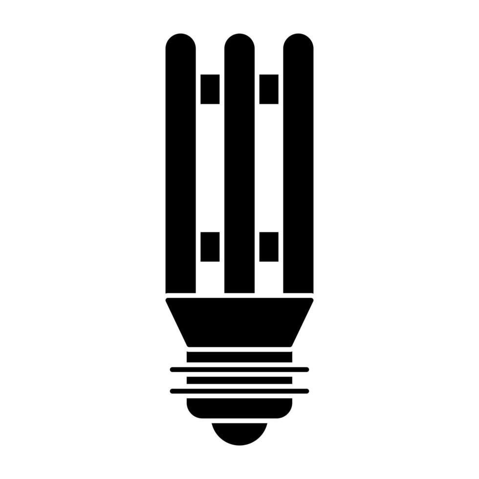 icono de diseño creativo de luz led vector