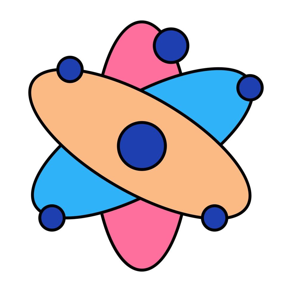 un vector de diseño único del átomo