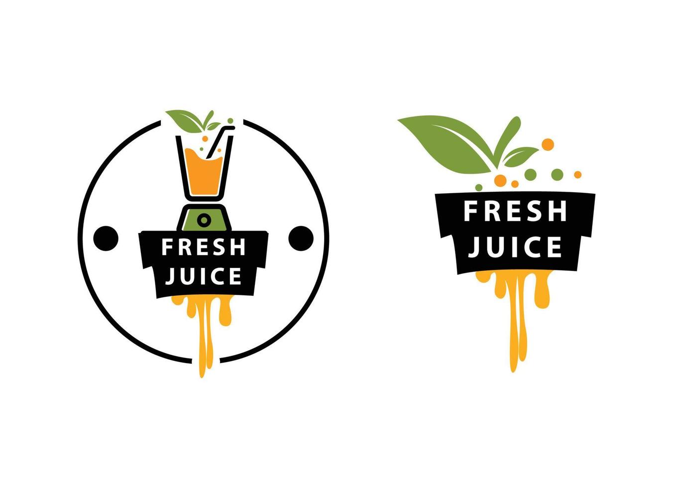 vector de logotipo de jugo fresco