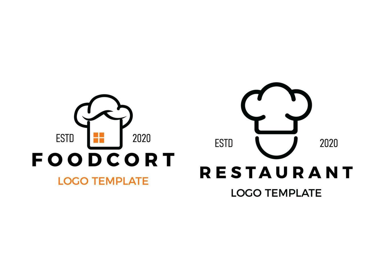 logotipo moderno del restaurante. plantilla de logotipo de restaurante. vector