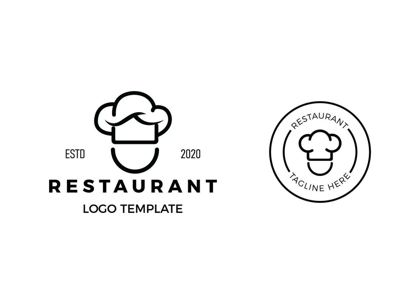 logotipo moderno del restaurante. plantilla de logotipo de restaurante. vector