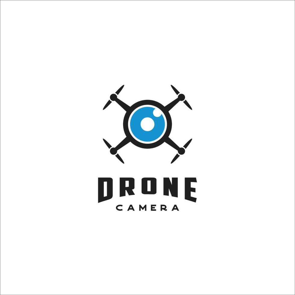 logotipo de la cámara del dron vector