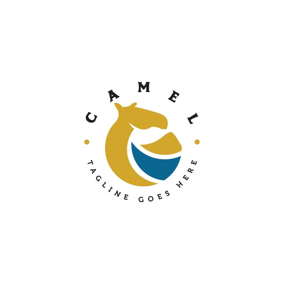 simple camel logo vector