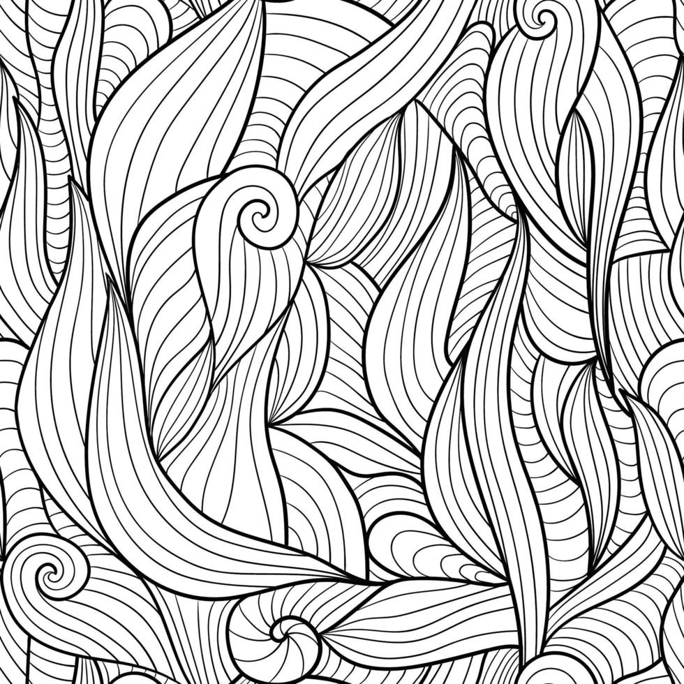 Seamless pattern background with abstract waves. Sea pattern vector