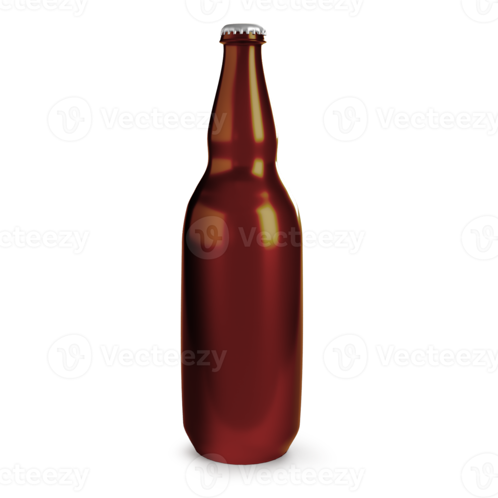 garrafa de cerveja de vidro transparente png