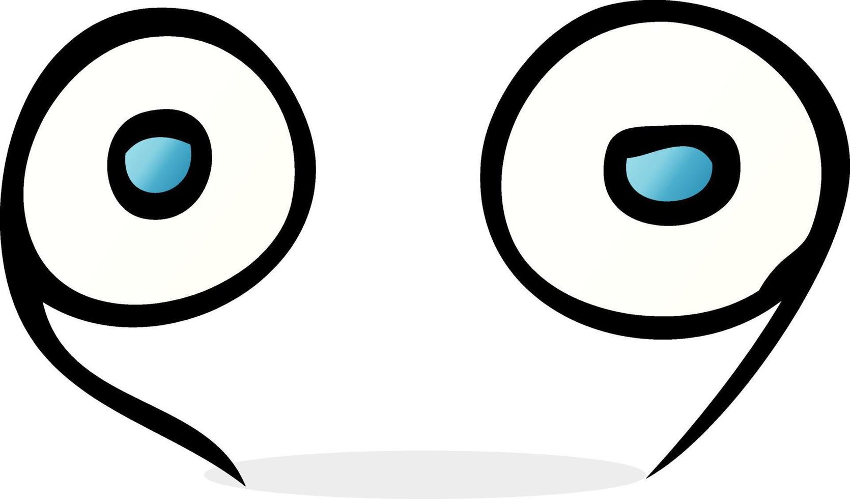 doodle cartoon eyes vector