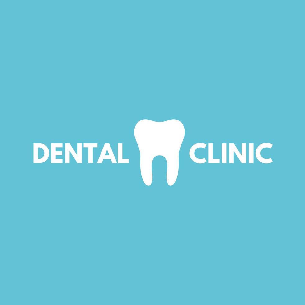 el diseño del logo de la clínica dental vector