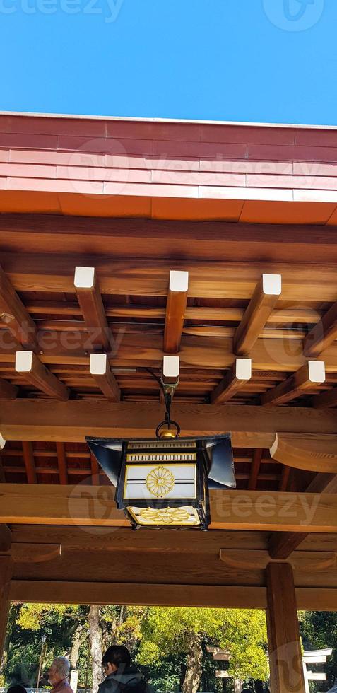 This is a photo of the interior of the lampshade which has a typical traditional Japanese style