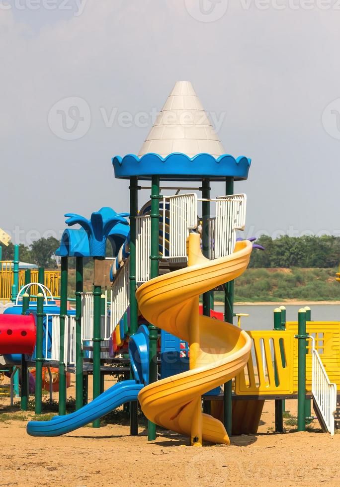 Modern children playground photo