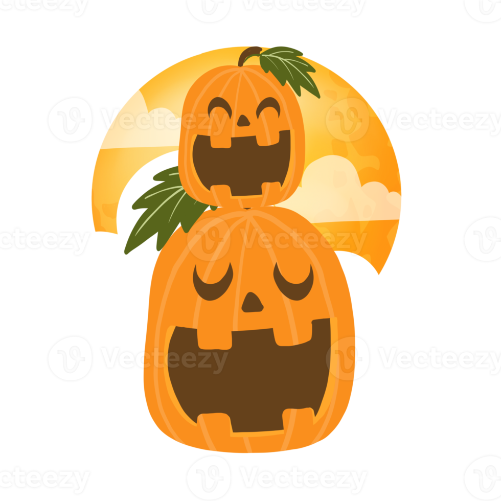 Happy halloween elements PNG