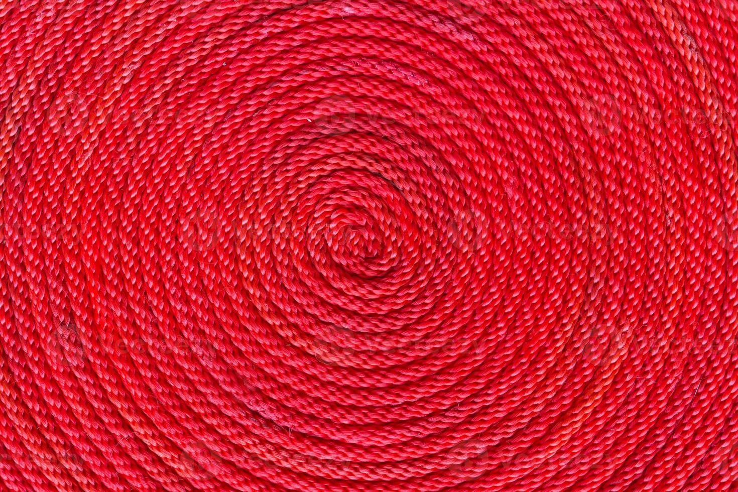 Red rope coil photo