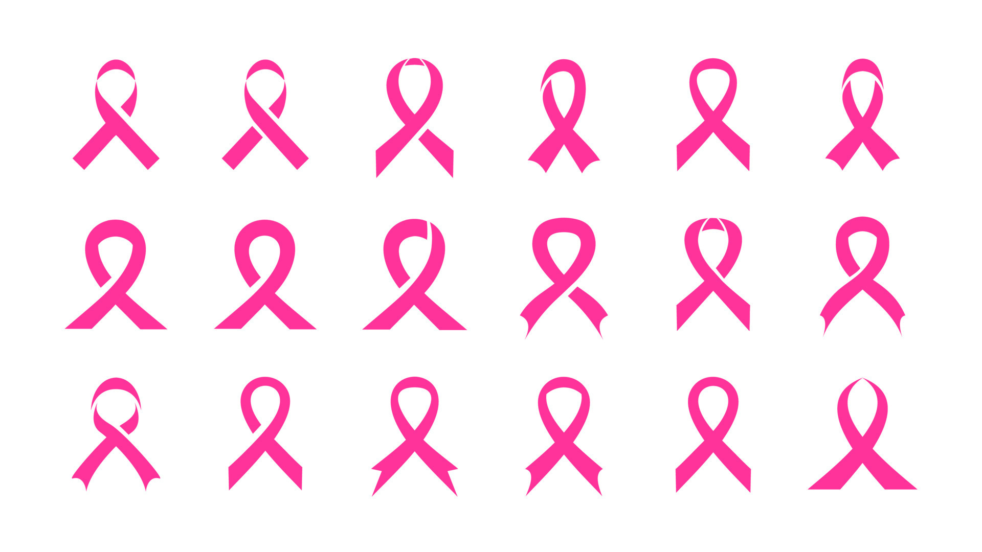 pink cancer awareness ribbon vector set 12899513 Vector Art at Vecteezy