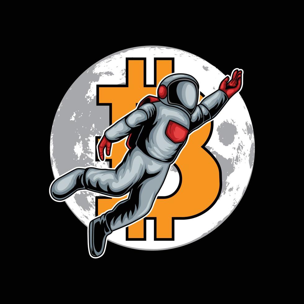 Billionaire Astronaut Illustration vector