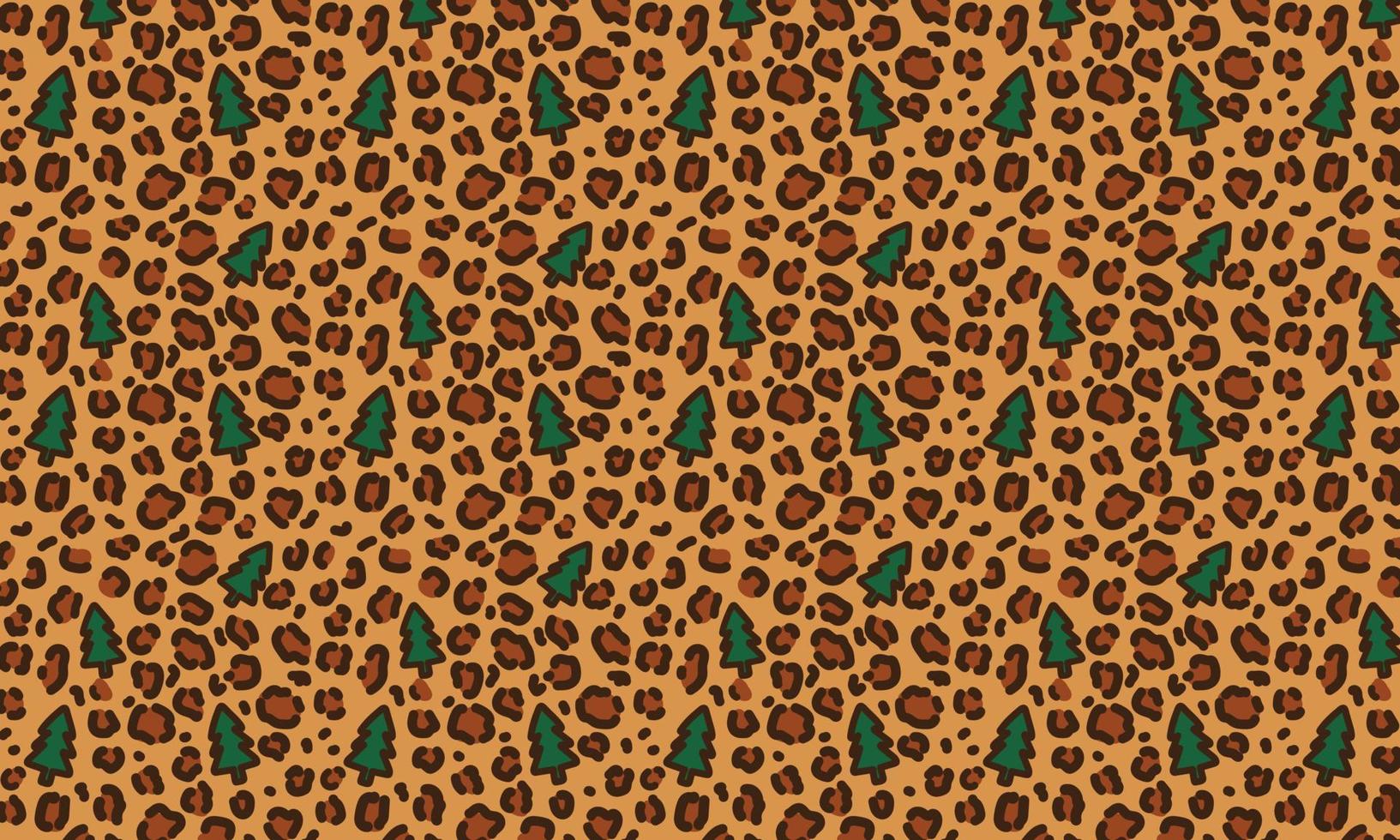 patrones de vector transparente de piel de leopardo de navidad divertido abstracto.fondo de invierno de moda. para artes murales, diseño de venta navideña, espacio libre.