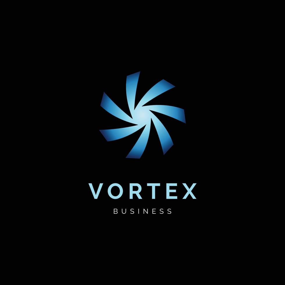 Vortex Icon Logo Design Template vector