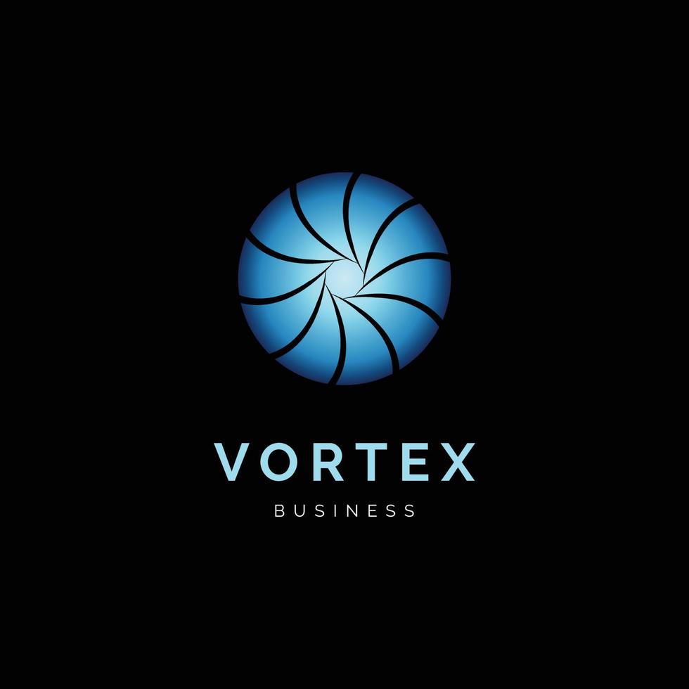 Vortex Icon Logo Design Template vector