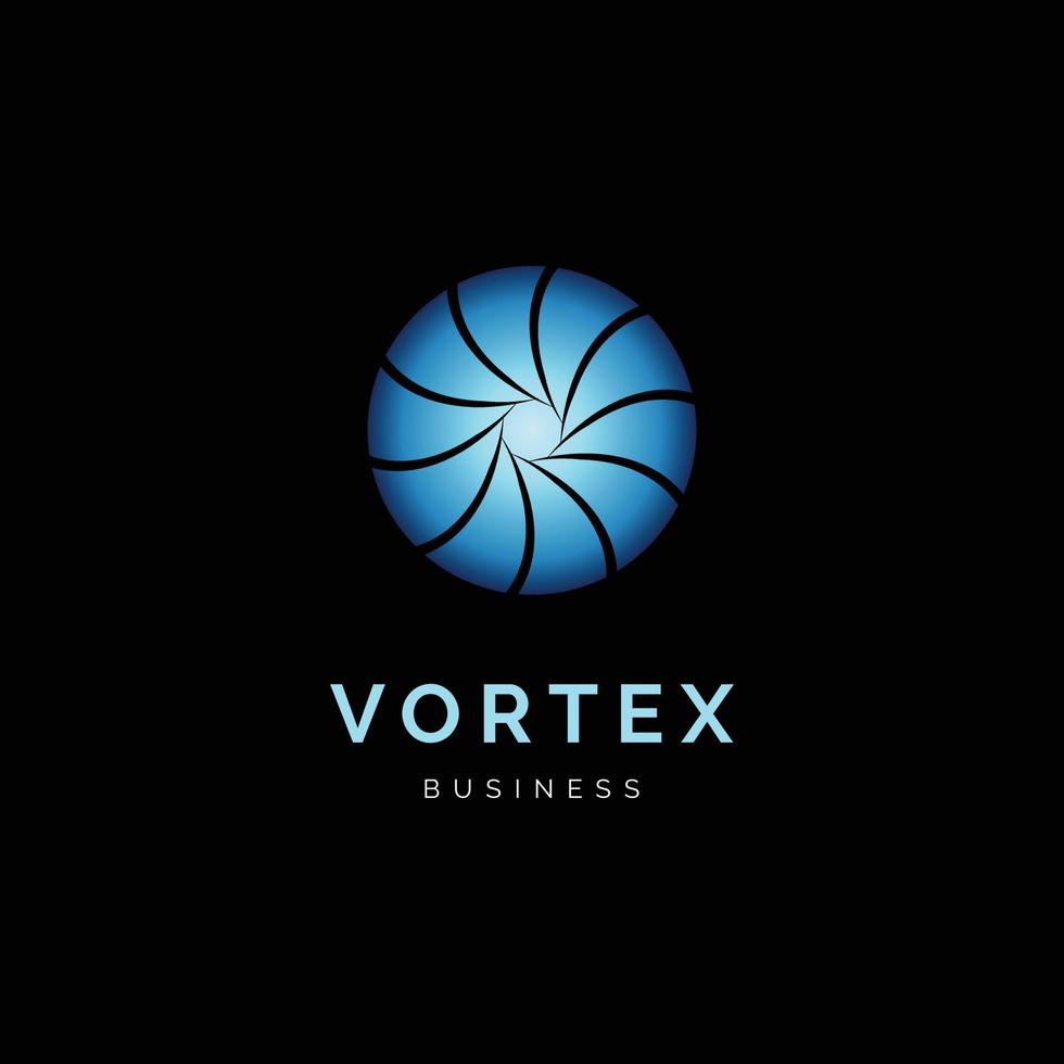 Vortex Icon Logo Design Template vector