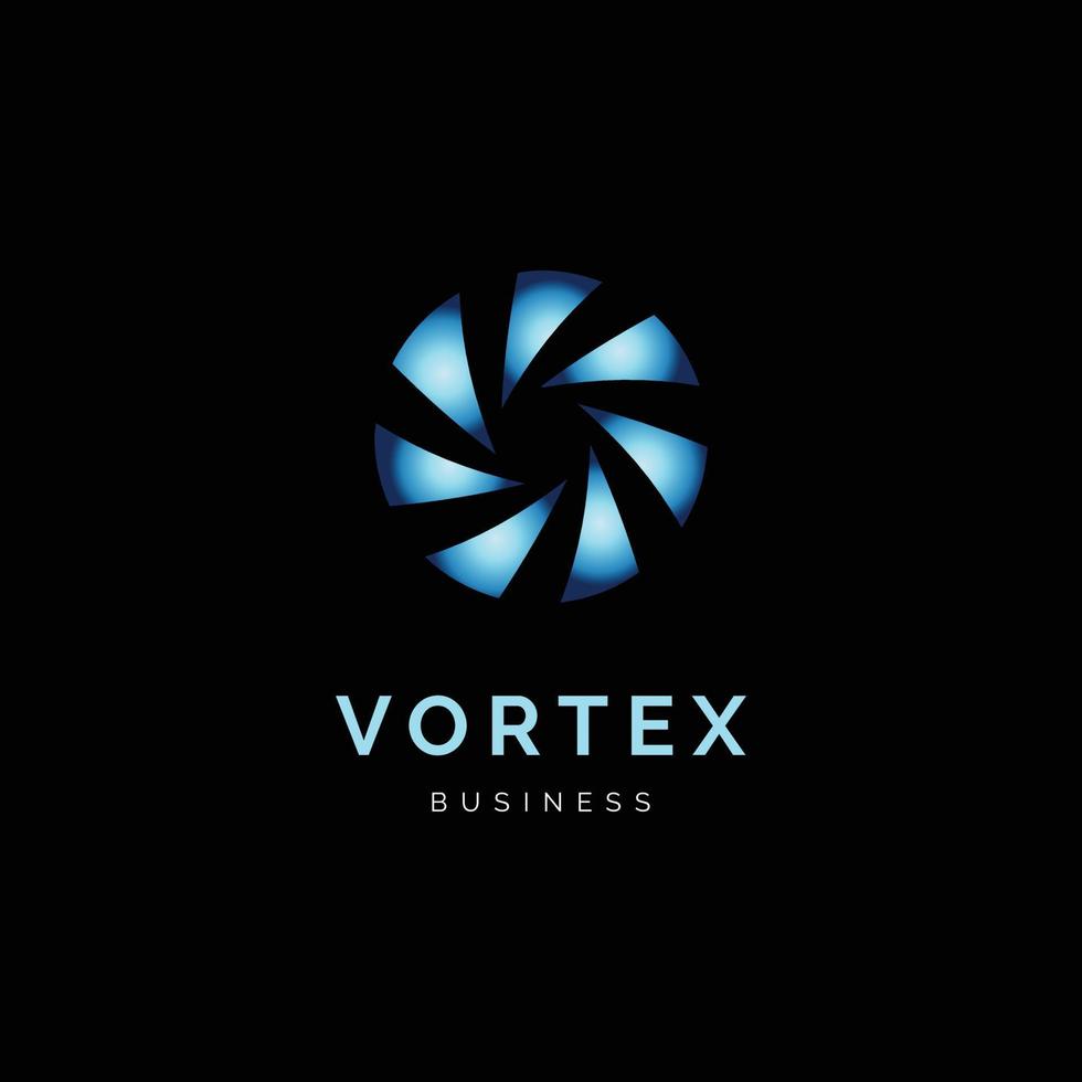 Vortex Icon Logo Design Template vector