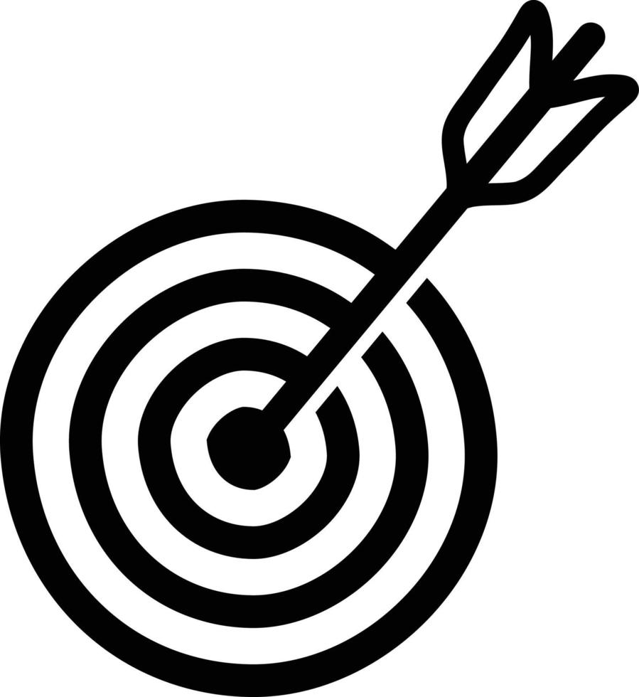 Target Symbol, Hand Drawn Vector Icon