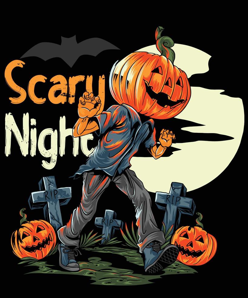 HALLOWEEN TSHIRT - HALLOWEEN T-SHIRT DESIGN vector