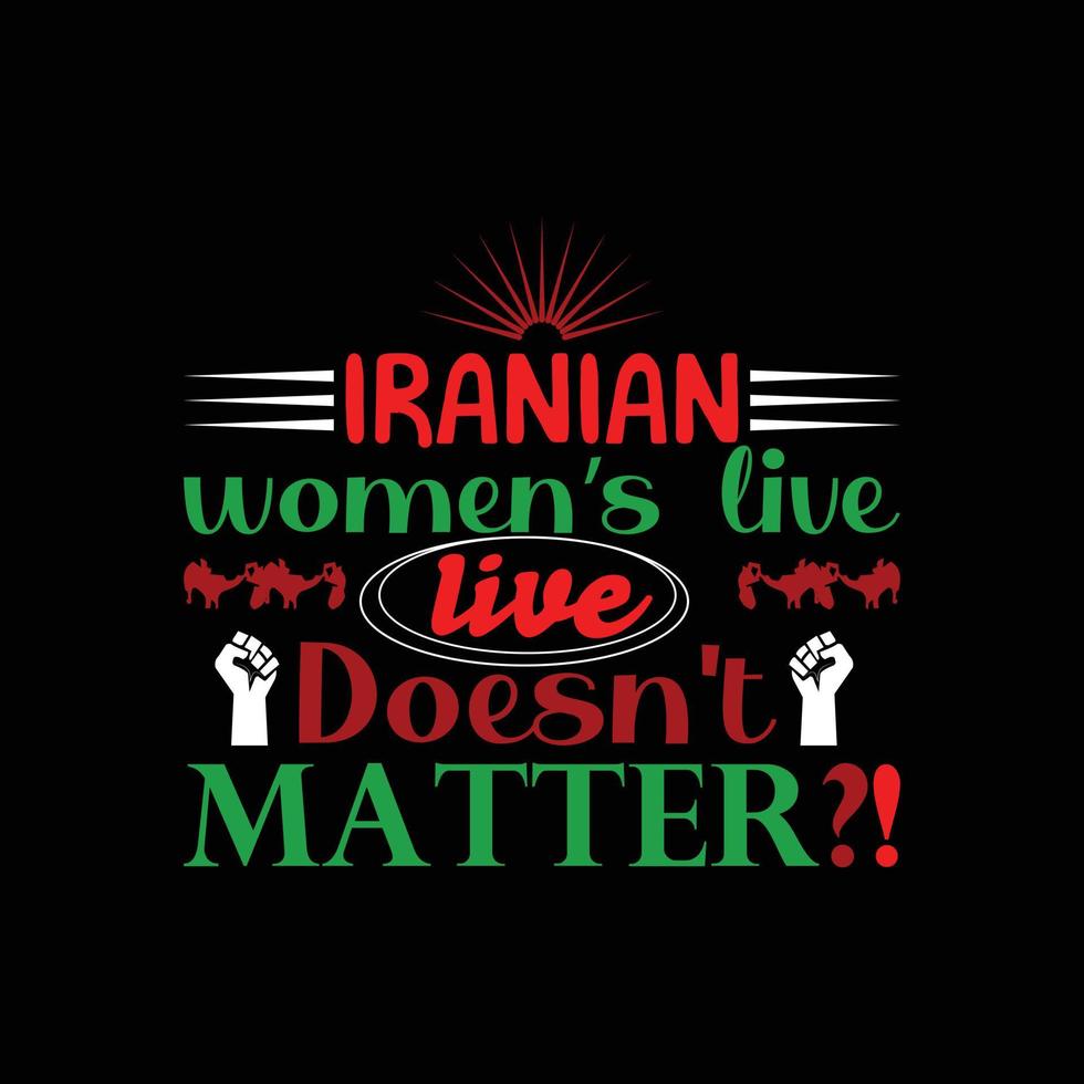 Iranian Women Freedom Mahsa amini T-Shirt Freedom vector
