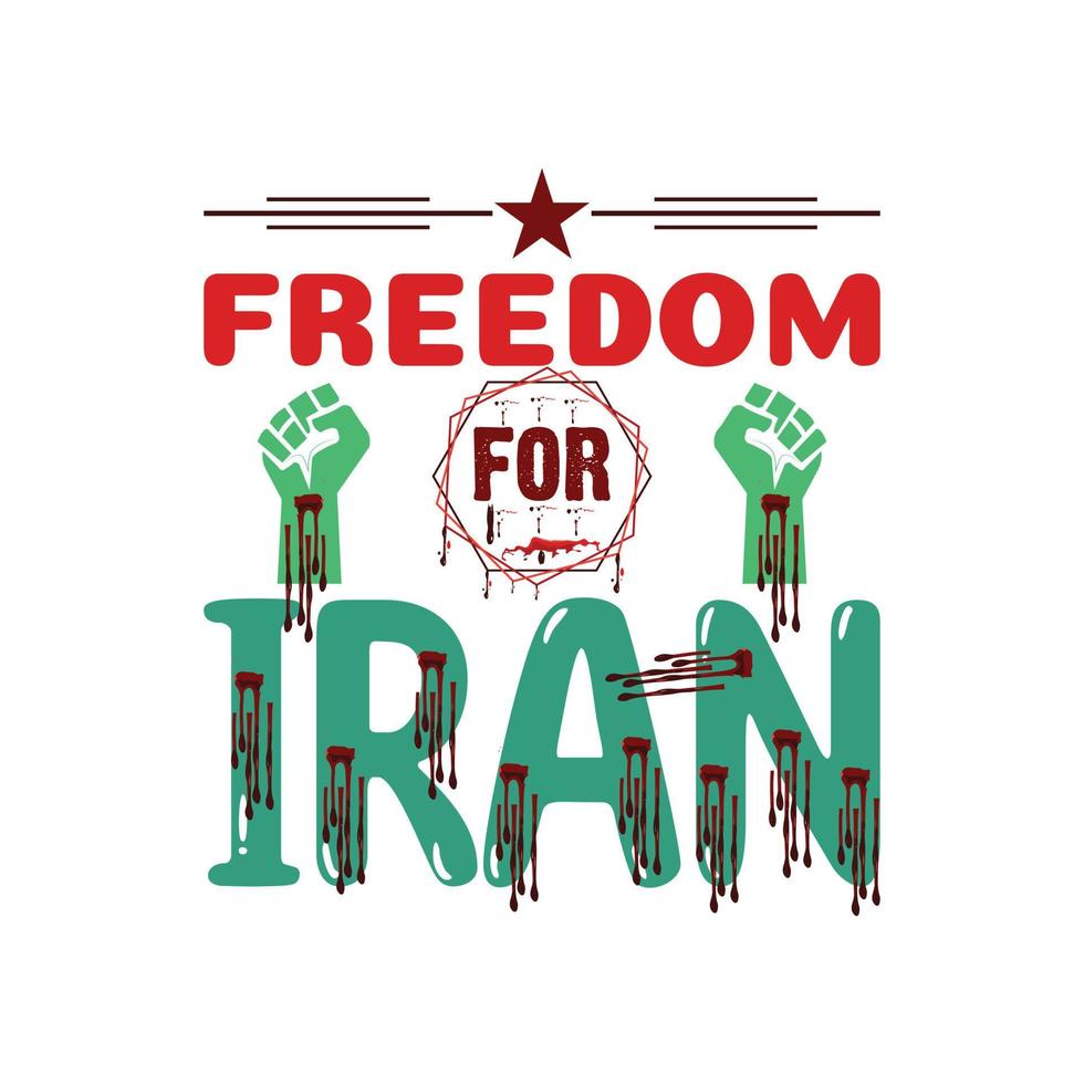 Iranian Women Freedom Mahsa amini T-Shirt Freedom vector