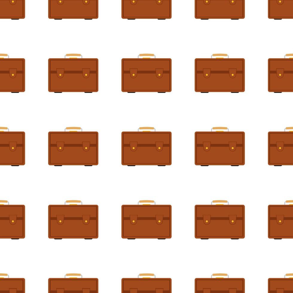 Seamless pattern with travel bag with luggage. Background with suitcase for journey trip. Vector illustration