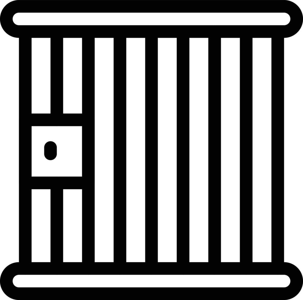 jail vector illustration on a background.Premium quality symbols.vector icons for concept and graphic design.