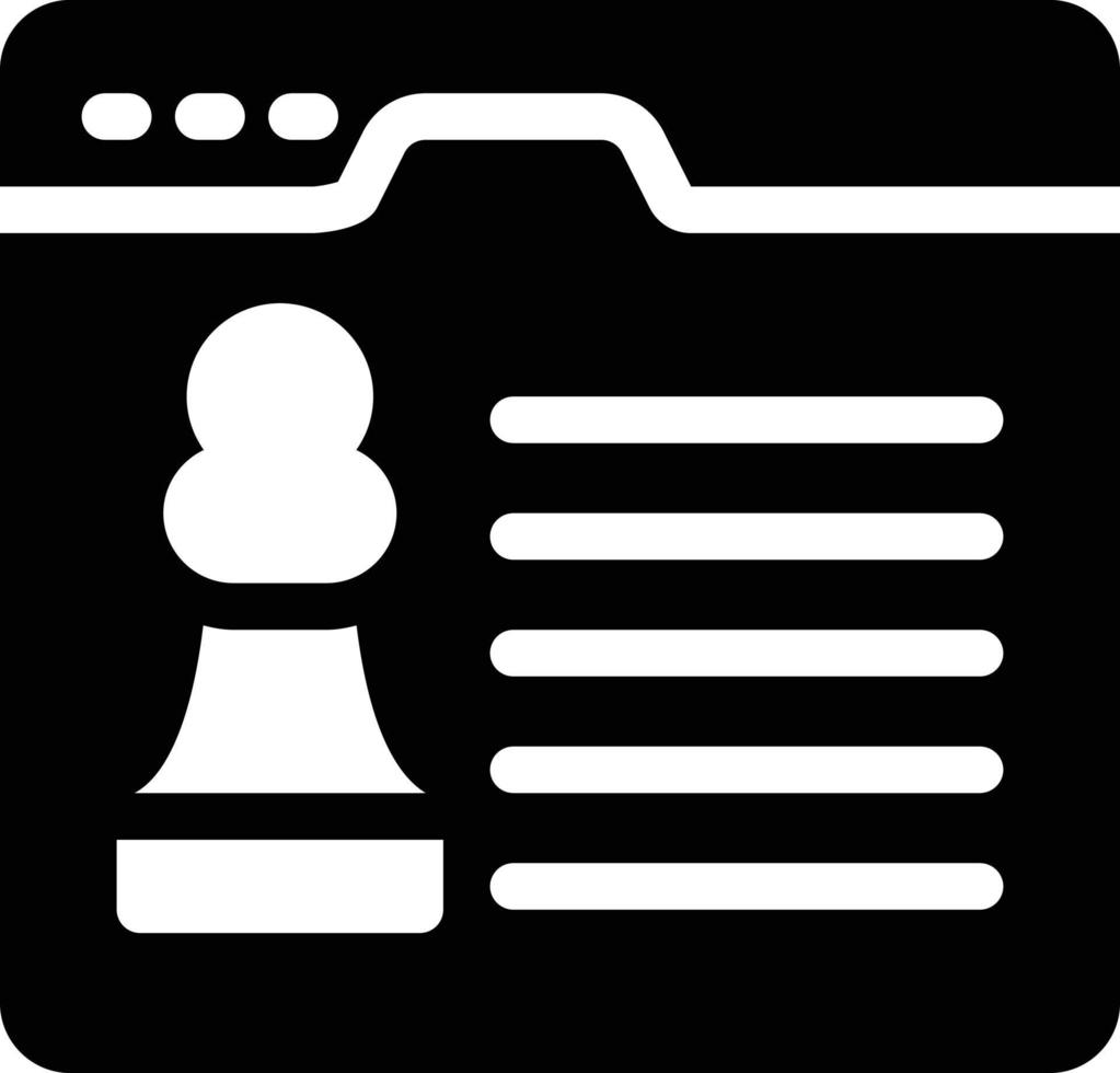 ilustración de vector de ajedrez de página web en un fondo. símbolos de calidad premium. iconos vectoriales para concepto y diseño gráfico.