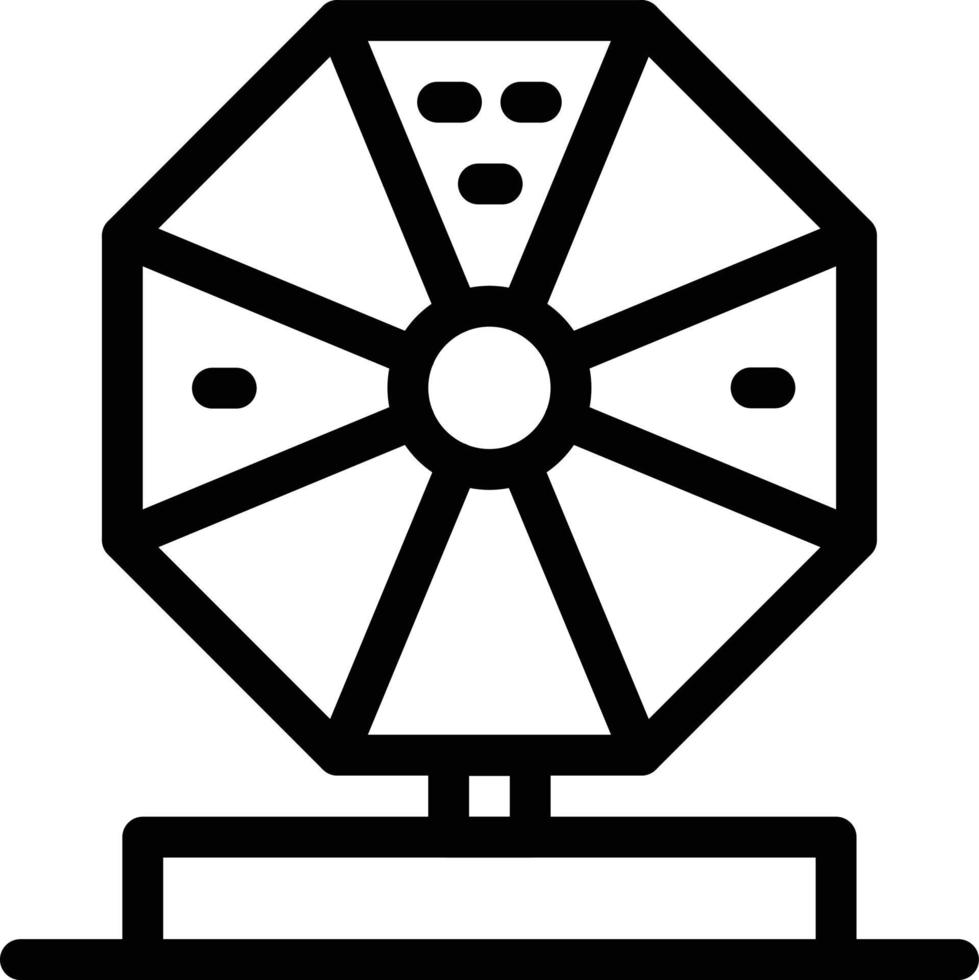 ilustración vectorial de la máquina de ruleta en un fondo. símbolos de calidad premium. iconos vectoriales para el concepto y el diseño gráfico. vector