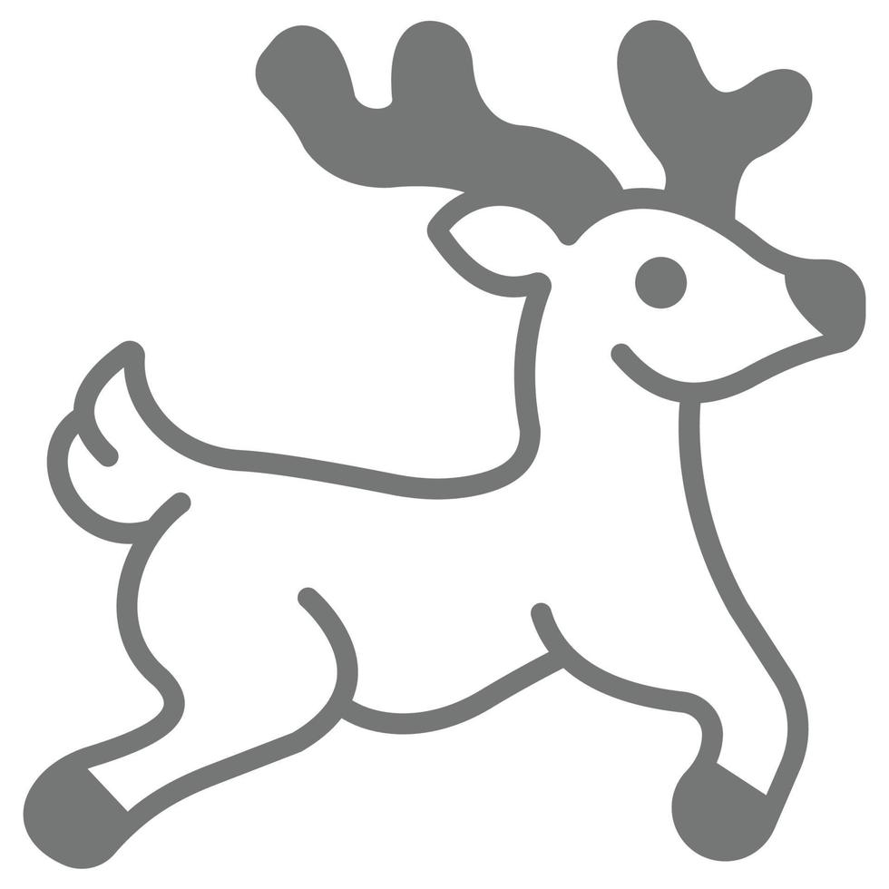 Reindeer which can easily modify or edit vector